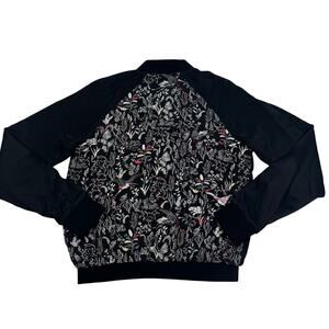 Marie Sixtine Viscose Lightweight Tiger Floral Print Bomber Jacket Women's Small